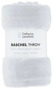 Világosszürke mikroplüss ágytakaró 200x240 cm Raschel – Catherine Lansfield