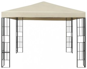 krémszínű pavilon 3 x 3 m