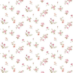 Parato Cristiana Masi Blooming Garden 11 Aria krém-mályva virágos vlies tapéta – 8362