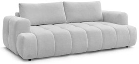 Világosszürke kinyitható-tárolóhelyes kanapé 251 cm Fuji – Bobochic Paris