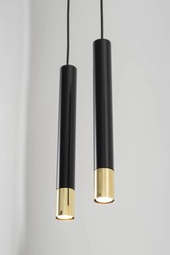 SIGMA LIGHTING 33394 SOPEL Többágú Függesztett Lámpa Fekete, Arany GU11 IP20