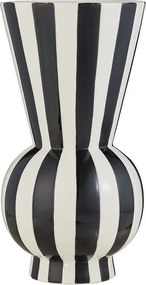 LYDIA kerámia váza 30 cm , csíkos