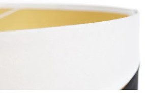 Csillár zsinóron SWING 1xE27/60W/230V fekete/fehér/arany