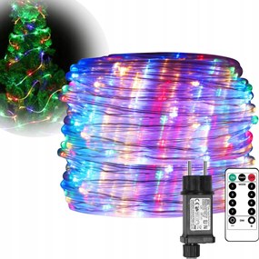 Erős Fénycső Kültéri Karácsonyfa Fények 100 Led Hosszú 10m Multikolor