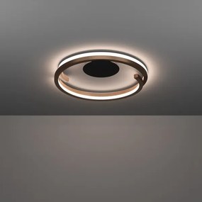 Eglo 901825-LED mennyezeti lámpa MEZZOMONTE 2xLED/20W/230V átm. 48 cm bronz + távirányító