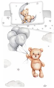 Pamut ágyneműhuzat babaágyhoz 100x135 cm Teddy Bear – Jerry Fabrics