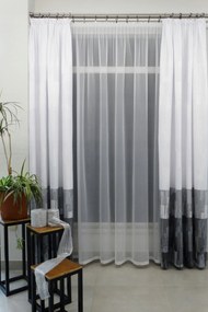 Mg Függöny Repülőgép fehér 150x300 varrott szalaggal