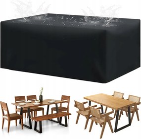 Kerti bútor huzat székek és asztalok, vízálló ponyva 213×132cm