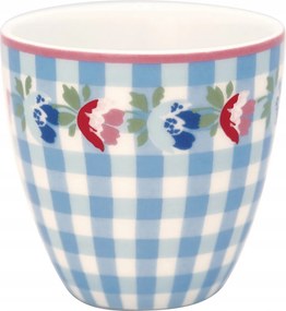 Porcelán Bögre latte Viola Check Pale Blue Green Gate, 125 ml