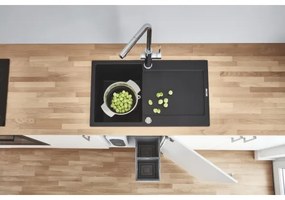 GROHE 31644AP0 - K500 mosogató 860 × 500 mm gránit/fekete