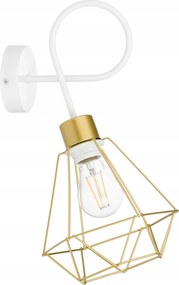 Lámpa fali lámpa E27 csillár fix loft drót arany 1