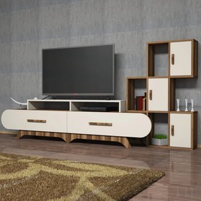 Flora S - Walnut, Cream