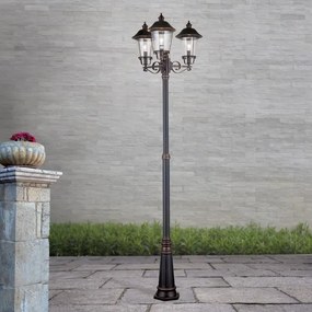 Orion - Kültéri lámpa KENZO 3xE27/100W/230V IP44 bronz/patinás