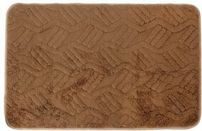 Fürdőszobaszőnyeg Csúszásgátló Puha Bolyhos barna 45X75CM