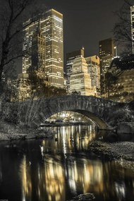 Poszter 30x45cm Esti kilátás a New York-i Central Parkra 2, Assaf Frank