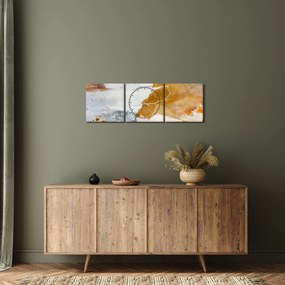 Kép - Absztrakció (órával) (90x30 cm)