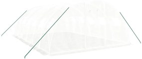 fehér acélvázas melegház 24 m² 6x4x2 m