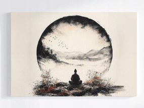 Poszter Szerzetes Meditáció Harmónia Zen Orient Japán 120x80