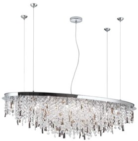 Orion - Kristály csillár zsinóron CRYSTALRIVER 21xG9/40W/230V fényezett króm