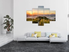 A hegy naplementekor képe (150x105 cm)