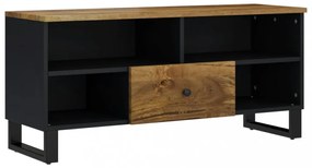 tömör mangófa és szerelt fa TV-szekrény 100 x 33 x 46 cm