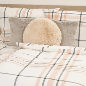 4Home Elegant Plaid flanel ágyneműhuzat, 140 x 200 cm, 70 x 90 cm