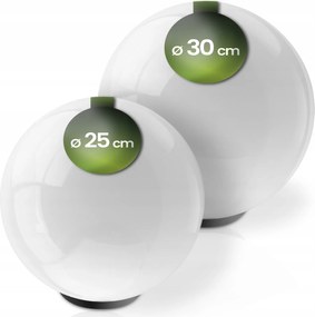 LED-es kerti lámpa szett Napelemes Földfelszíni Dekoratív Golyó 25CM 30CM