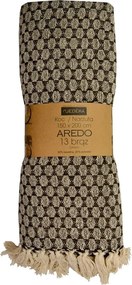 Aredo pamut ágytakaró rojtokkal 150x200 barna-13