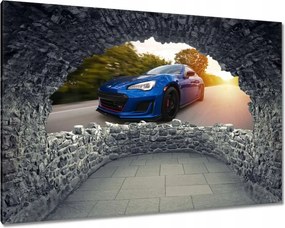 Vászonkép 60x40 Autó-Motor Kék Autó