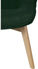 Sötétzöld fotel lábtartóval Niko – Ropez