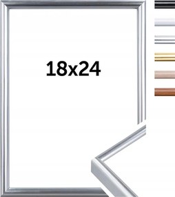 Doerr New York ezüst 18x24 cm képkeret (13x18 cm-es kerettel, támasztólábbal)