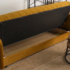 Zestaw 2x Sofa PORTO Musztardowa