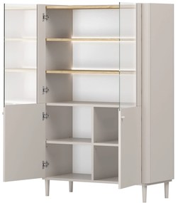 Elivo vitrin 100 cm - kasmír / olajozott tölgy