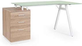 SALERNO modern íróasztal - 150cm - tölgy
