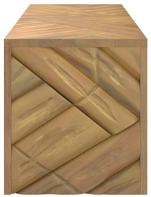 tömör tíkfa dohányzóasztal 110x35x38 cm