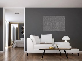 Kép - Szürke pálmalevelek (90x60 cm)