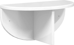vidaXL Falpolc Magas Fényű Fehér 38 x 19 x 19 cm Faanyag
