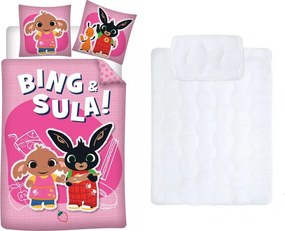 Bing gyerek, ovis ágyneműhuzat és paplan/párna szett 100x135 cm 40x60 cm (Sula)