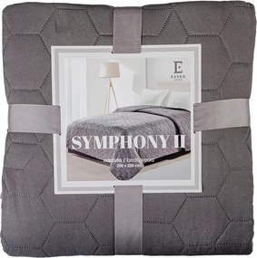 Elegáns Ágytakaró Ágyra Steppelt 170X210 Symphony Grafit