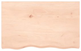 kezeletlen tömör tölgyfa fali polc 80x50x(2-6) cm