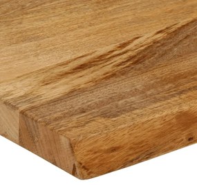 tömör mangófa természetes élű asztallap 50 x 20 x 2,5 cm