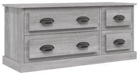 szürke sonoma színű szerelt fa TV-szekrény 100x35,5x45 cm