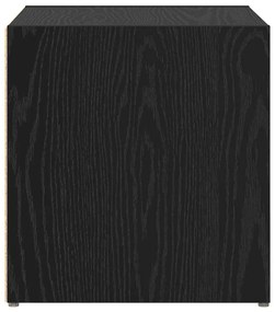 TV szekrény 4 pcs Fekete 37 x 35 x 37 cm Faanyag