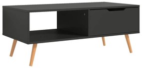 Szürke szerelt fa dohányzóasztal 100 x 49,5 x 43 cm
