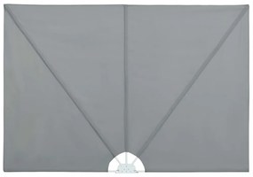 szürke összecsukható terasz oldalárnyékoló 300 x 150 cm