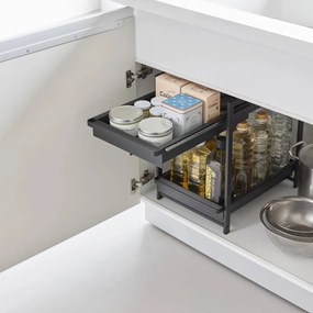 Fekete fém kiegészítő polc 30x42 cm Tower – YAMAZAKI