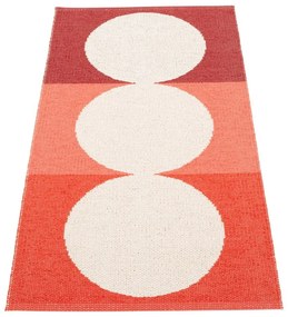 Piros-krémszínű kültéri-beltéri szőnyeg 70x140 cm Otto Berry – Pappelina