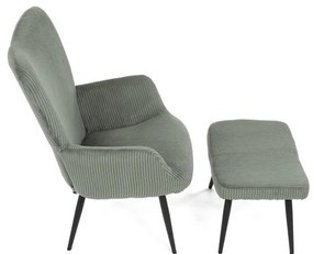 Zöld Corduroy Relax Fotel. AK-L7285 GRN6