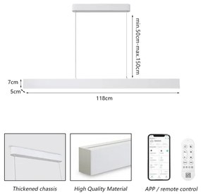 Brilagi - LED Dimmelhető Lámpa SLEEKLINE SMART LED/40W/230V Wi-Fi Tuya Fehér+TA