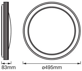 Ledvance - LED Dimmelhető mennyezeti lámpa SMART + FRAME LED/32W/230V Wi-Fi